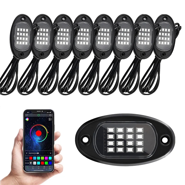8 Pods Led RGB Rock Light